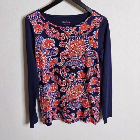 ‎Lilly Pulitzer Pima Cotton long sleeve shirt - Picture 1 of 11